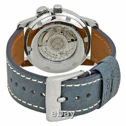 Glycine AIRMAN BASE 22 GL0203 Automatic 42mm Blue Dial Leather Wrist Watch
