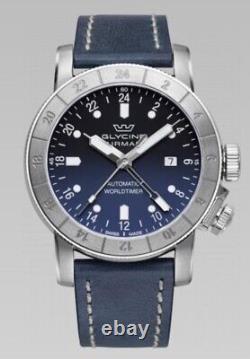 Glycine AIRMAN GMT CONTEMPORARY 44mm GL0047 Swiss Automatic Shipped from USA