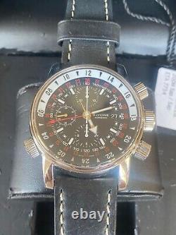 Glycine Airman 08 Chrono GMT Limited Edition ref. 3876.19-LB9B L. E. 439/500