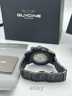 Glycine Airman GMT! GL0195 full Set! Automatic Black Dial