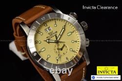 Glycine Airman GMT White Dial Men's Brown Leather SWISS Watch