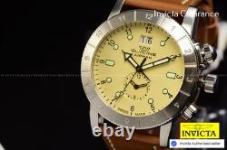 Glycine Airman GMT White Dial Men's Brown Leather SWISS Watch
