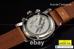 Glycine Airman GMT White Dial Men's Brown Leather SWISS Watch