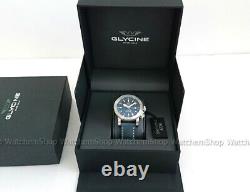 Glycine Airman World Timer GMT Blue GL0054 Swiss Automatic 3 Time Zones Watch