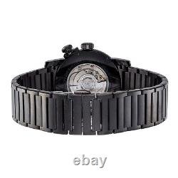 Glycine Men's GL0195 Airman 46mm GMT Swiss Automatic Black Plated Watch