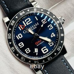 Graham Silverstone RARE BLUE GMT Watch 42mm 2TZAS. S01A. L99S BNIB 4.5k MSRP