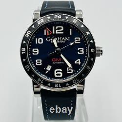Graham Silverstone RARE BLUE GMT Watch 42mm 2TZAS. S01A. L99S BNIB 4.5k MSRP