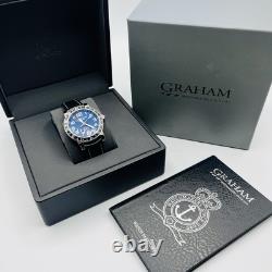 Graham Silverstone RARE BLUE GMT Watch 42mm 2TZAS. S01A. L99S BNIB 4.5k MSRP
