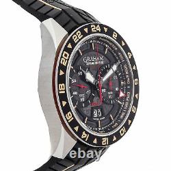 Graham Silverstone RS GMT Steel Auto 46mm Strap Tang Mens Watch 2STDC. B08B. K105S