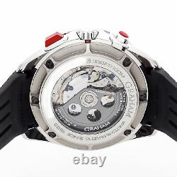 Graham Silverstone RS GMT Steel Auto 46mm Strap Tang Mens Watch 2STDC. B08B. K105S