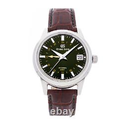 Grand Seiko Elegance Toge Edition Auto Steel Mens Strap Watch Date GMT SBGM241