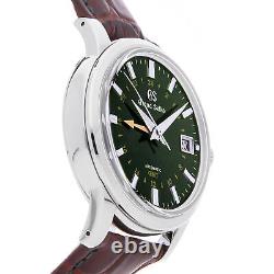 Grand Seiko Elegance Toge Edition Auto Steel Mens Strap Watch Date GMT SBGM241