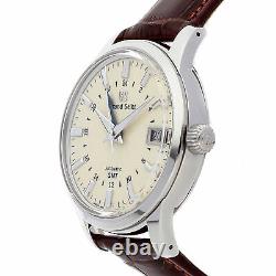 Grand Seiko GMT Steel Auto 39.5mm Strap Deployant Mens Watch SBGM221