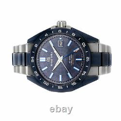 Grand Seiko Hi-Beat GMT LE Auto Titanium Mens Bracelet Watch Date SBGJ229