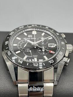 Grand Seiko Sport Spring Drive GMT Chronograph SBGC223 Titanium Zirconia Ceramic