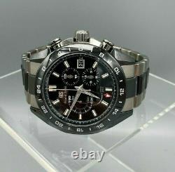 Grand Seiko Spring Drive Ceramic Chronograph GMT Black Dial SBGC223