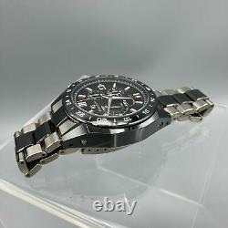 Grand Seiko Spring Drive Ceramic Chronograph GMT Black Dial SBGC223