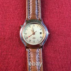 Gucci Mondiale GMT 8200M Two Tone Swiss Made Quartz Watch SEE NOTES