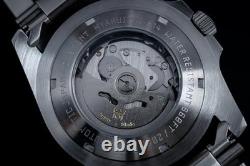 HYAKUICHI Model 14 GMT Automatic Watch Aqua Black Dial World Time 200M Japan New