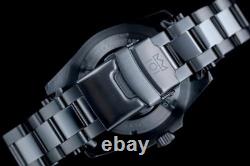 HYAKUICHI Model 14 GMT Automatic Watch Aqua Black Dial World Time 200M Japan New