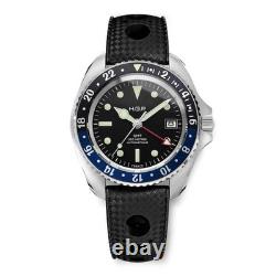 H. G. P Diver GMT 200M Automatic Diving Watch Blue & Black Black Dial 42mm Wri