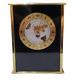 Hamilton Desk Clock World Time GMT Globe Retro MCM Brass Black Works Vintage