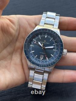 Hamilton Khaki Aviation Watch Converter GMT H767150 Blue Dial Mens 45mm Swiss