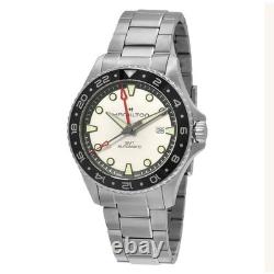 Hamilton Khaki Navy GMT Automatic Silver Dial Watch H82555150