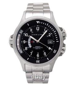 Hamilton Khaki Navy Gmt H776151 Automatic Black Dial 42mm Swiss Made Men's Watch