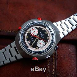 Hamilton RARE Vintage COUNT-DOWN GMT CHRONO-MATIC 141001-3 48mm World Time GMT