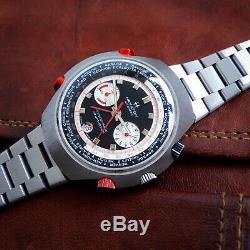 Hamilton RARE Vintage COUNT-DOWN GMT CHRONO-MATIC 141001-3 48mm World Time GMT