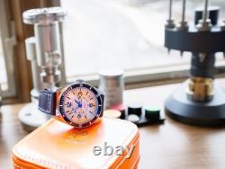 Hand Built Bumble B-1 Sieko-Mod GMT by Paulie James with Bright Yellow Stinger