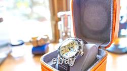 Hand Built Bumble B-1 Sieko-Mod GMT by Paulie James with Bright Yellow Stinger