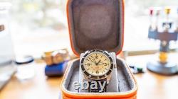 Hand Built Bumble B-1 Sieko-Mod GMT by Paulie James with Bright Yellow Stinger