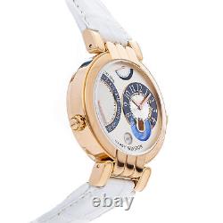 Harry Winston Premier Excenter GMT Manual Rose Gold Mens Watch 200/MMTZ39RL. W