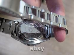 Heuer & Lambelet Rare 90's GMT Watch Blue 40mm Great Condition