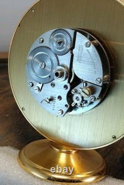 IMHOF World Time desk clock GMT 8 Day VERY CLEAN Running Well Vintage 1960s