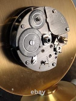IMHOF World Time desk clock GMT 8 Day VERY CLEAN Running Well Vintage 1960s
