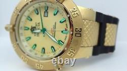 Invicta 13921 Men's Subaqua GMT Gold Tone & Black Polyurethane Band Watch $1,495