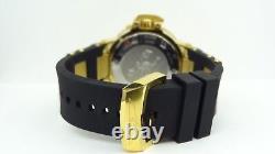 Invicta 13921 Men's Subaqua GMT Gold Tone & Black Polyurethane Band Watch $1,495
