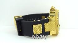 Invicta 13921 Men's Subaqua GMT Gold Tone & Black Polyurethane Band Watch $1,495