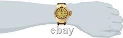Invicta 13921 Men's Subaqua GMT Gold Tone & Black Polyurethane Band Watch $1,495