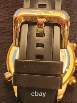 Invicta Aviator GMT World Time 29919 Men's 50.5mm Gold-Tone Dual Time Watch