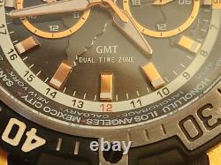 Invicta Aviator GMT World Time 29919 Men's 50.5mm Gold-Tone Dual Time Watch