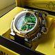 Invicta Coalition Forces X-Wing Chronograph GMT Quartz Green Dial Men's Watch