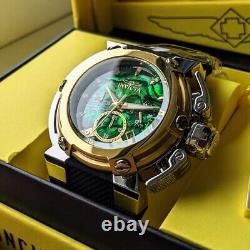 Invicta Coalition Forces X-Wing Chronograph GMT Quartz Green Dial Men's Watch