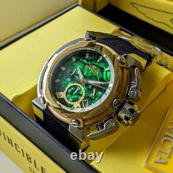 Invicta Coalition Forces X-Wing Chronograph GMT Quartz Green Dial Men's Watch