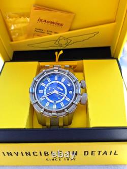 Invicta Model 7249 Reserve Bolt GMT SWISS MOVEMENT Blue Dial Men's Watch