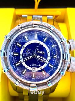 Invicta Model 7249 Reserve Bolt GMT SWISS MOVEMENT Blue Dial Men's Watch