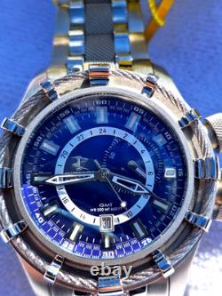 Invicta Model 7249 Reserve Bolt GMT SWISS MOVEMENT Blue Dial Men's Watch